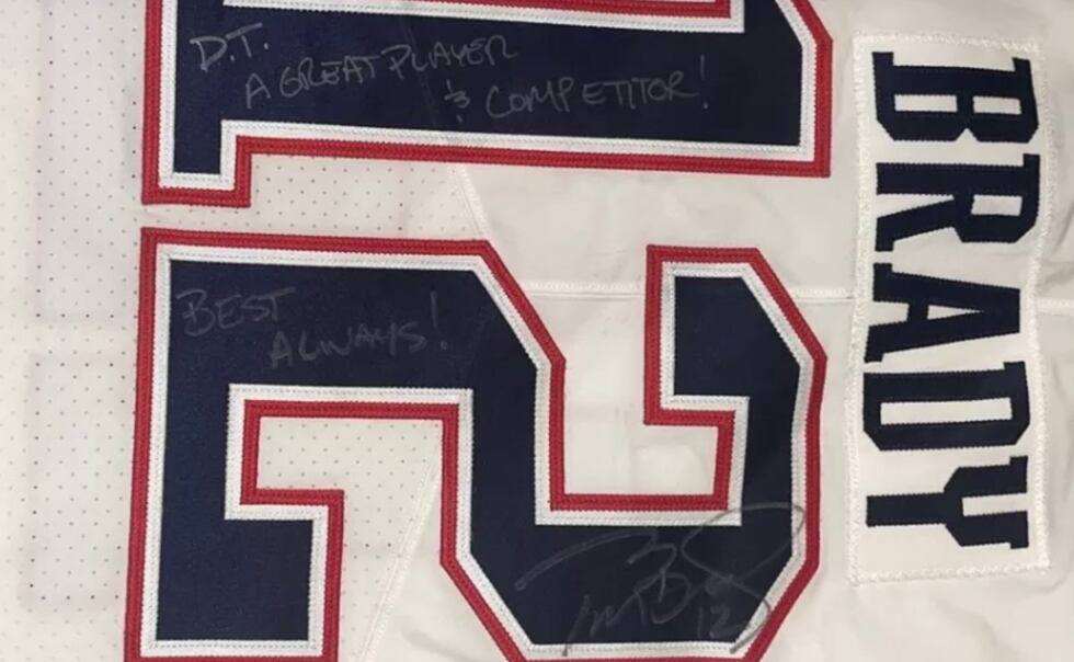 Demaryius Thomas' family says this signed Tom Brady jersey is one of many valuable items...