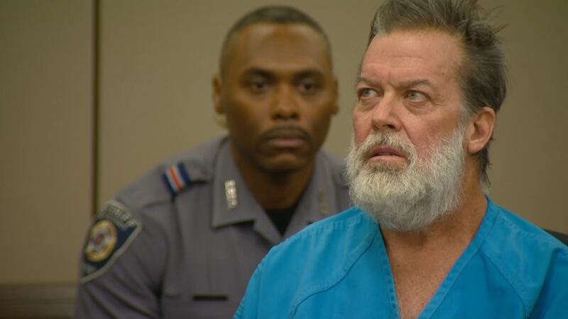 Robert Dear during his first courtroom appearance, Dec. 9, 2015.