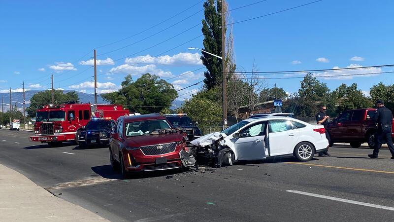 Westbound traffic is currently blocked by the accident.