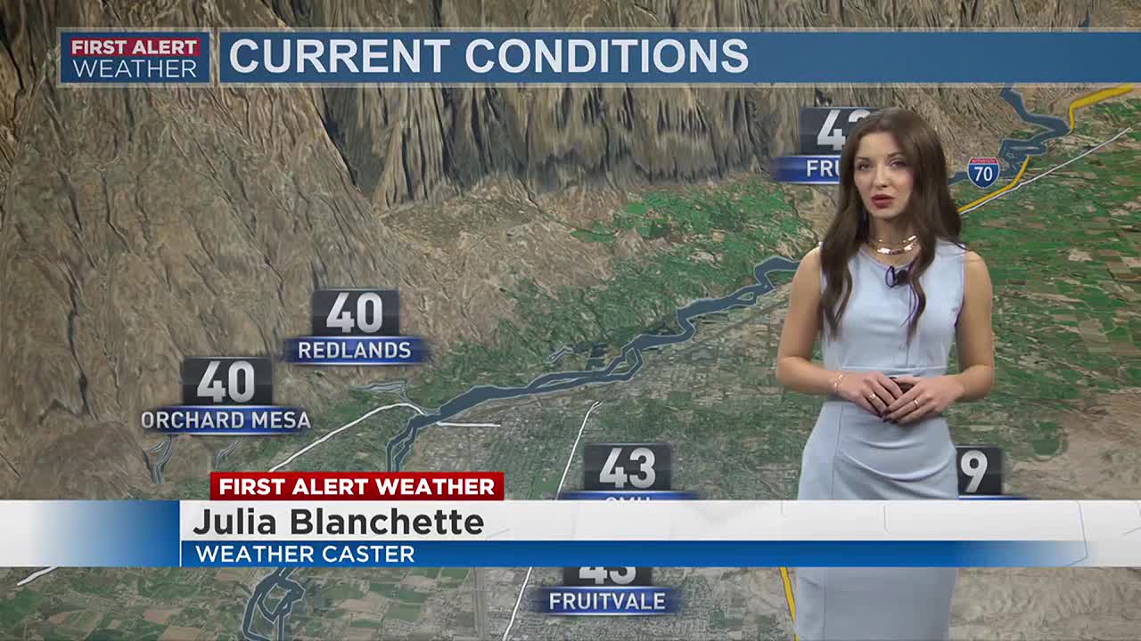 Cloud coverage currently covers the majority of the Western Slope. - Vimarsana News