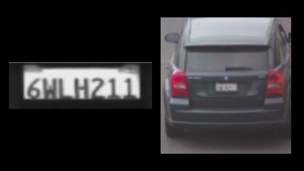 Samantha Moreno Rodriguez is believed to be driving a dark blue Dodge Caliber.