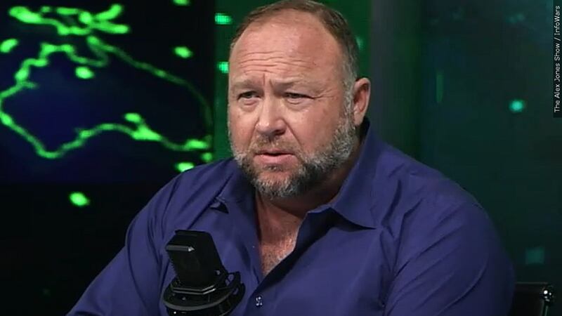 FILE - Alex Jones declined to put on a defense at his defamation trial in Connecticut.