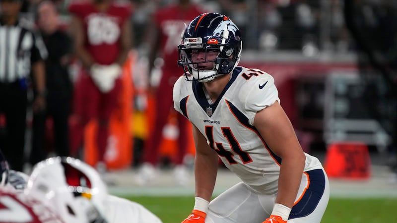 Broncos linebacker Drew Sanders to miss most of '24 season after tearing an Achilles tendon